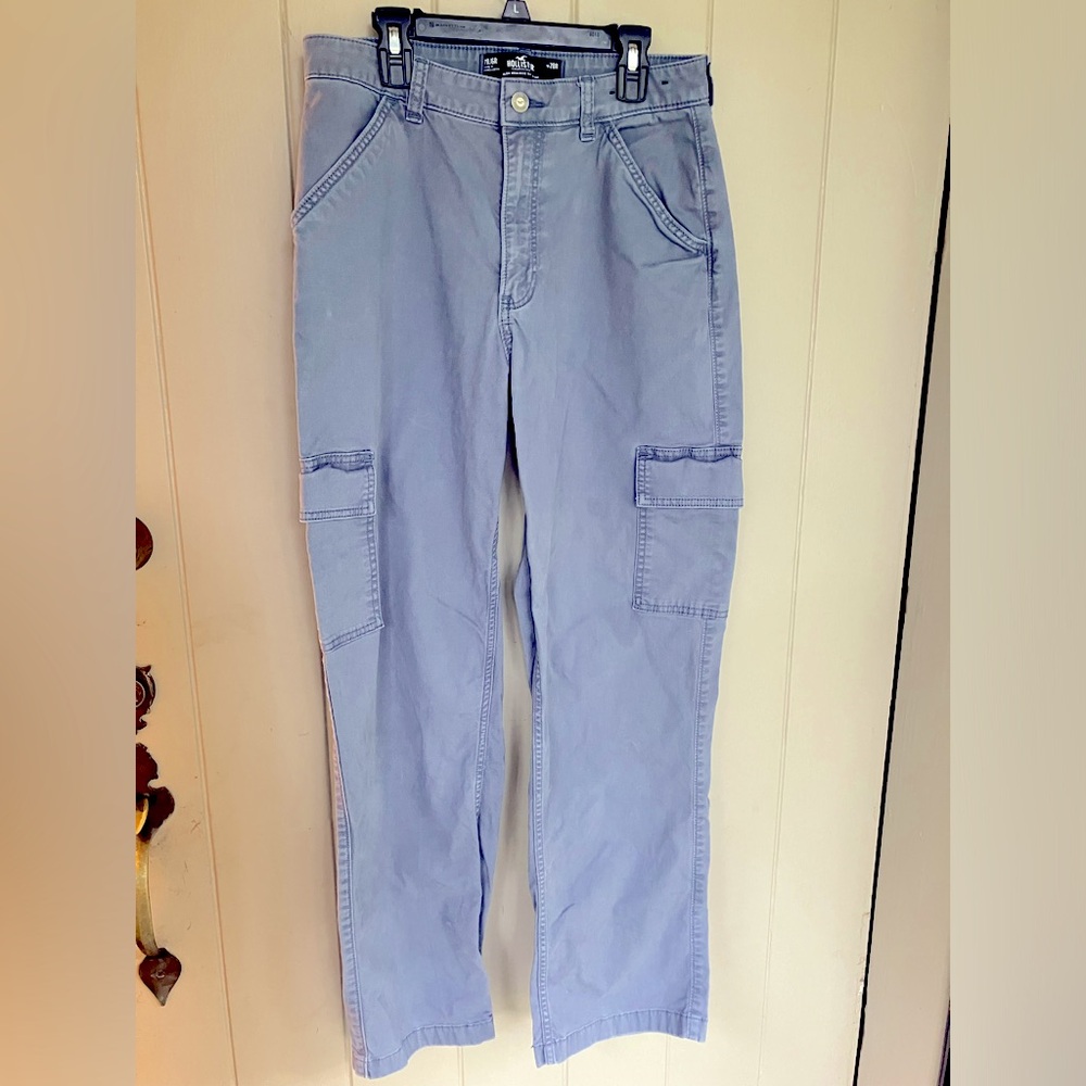 Hollister gray/purple cargo pants - Picture 2 of 5